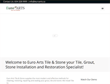 Tablet Screenshot of euroarts.ca